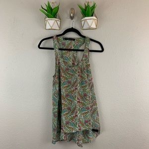 Patterson J Kincaid Silk Paisely Blouse Size Small